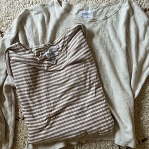 Two Boheme long sleeve dolman tops